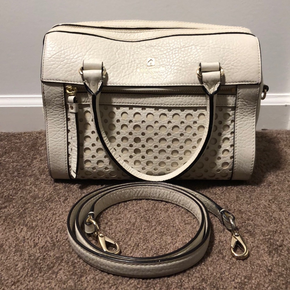 Kate Spade, Crossbody, Satchel, Creme White